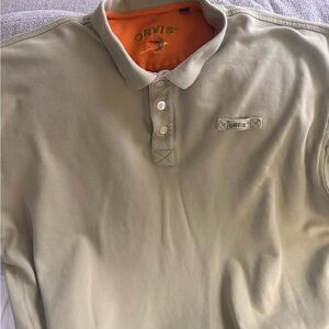 Orvis Green Polo Shirt Classic Casual Style Sz XXL EUC